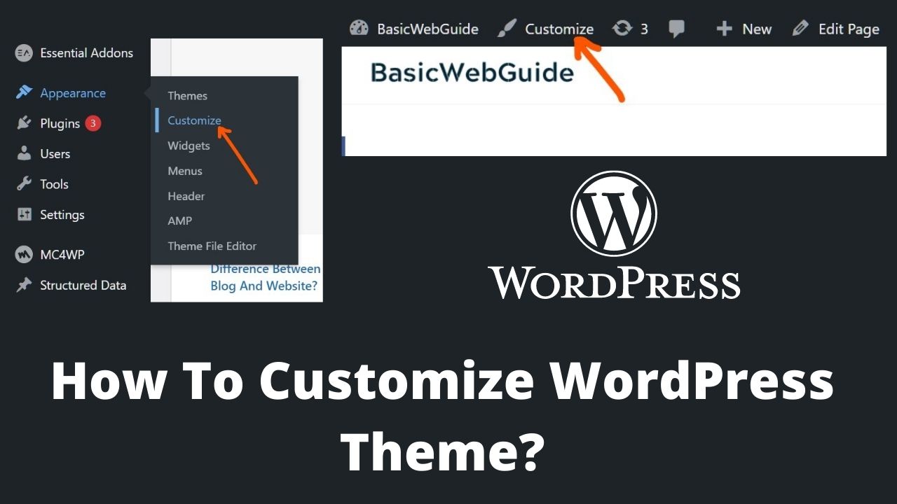 How To Customize WordPress Theme? BasicGuide