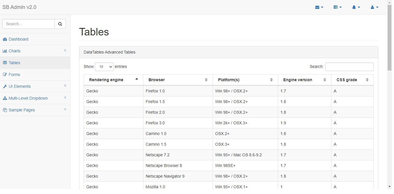 How to change table row count in the bootstrap website? Basic site Solutions