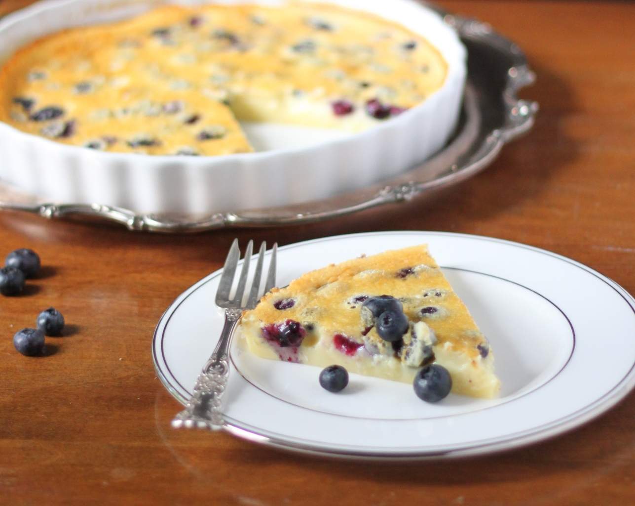 Blueberry Almond Clafoutis Basil And Bubbly