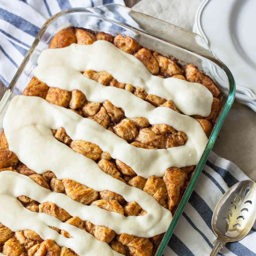 Cinnamon Roll Casserole Basil And Bubbly