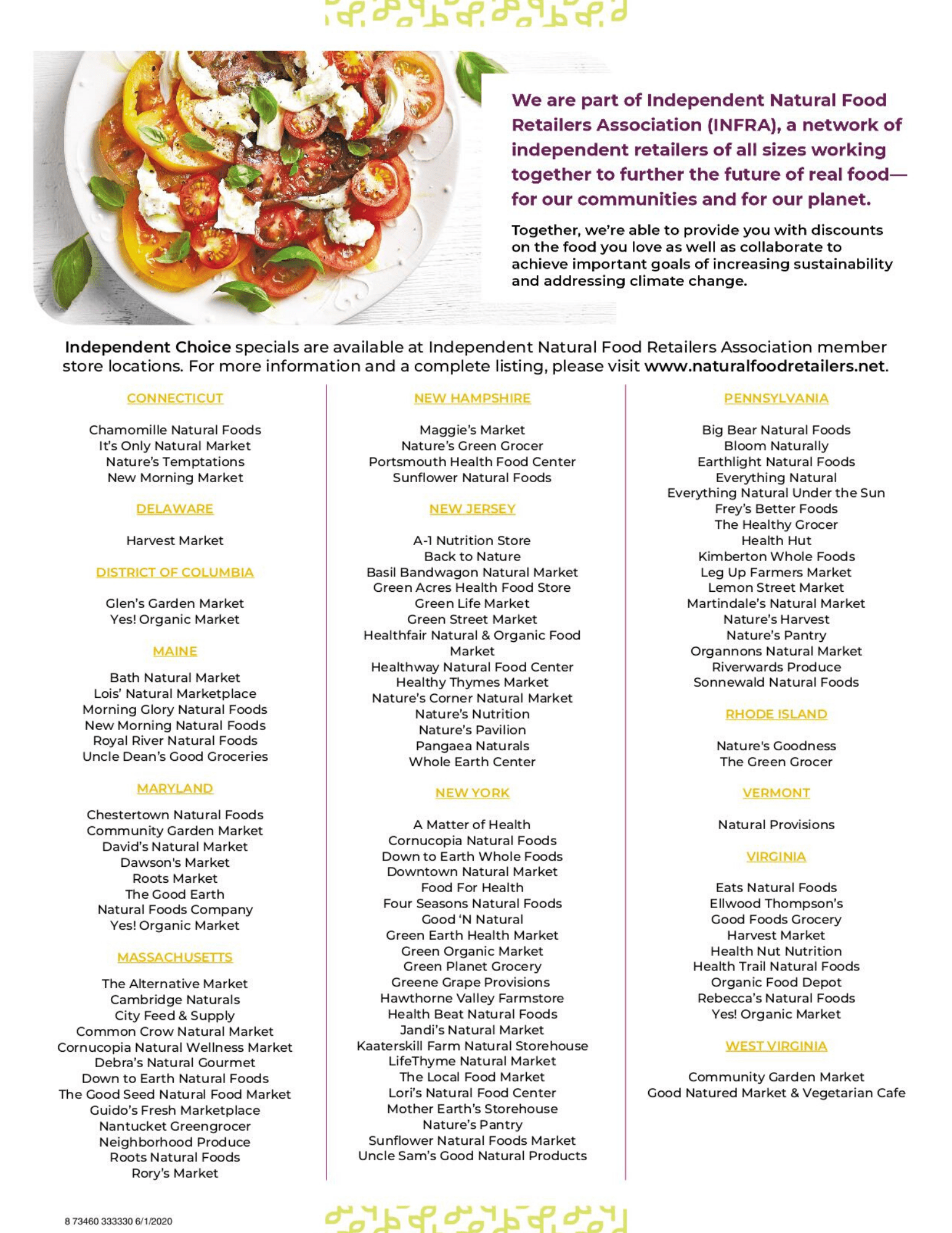 Basil Bandwagon Natural Market Monthly Sales Flyer