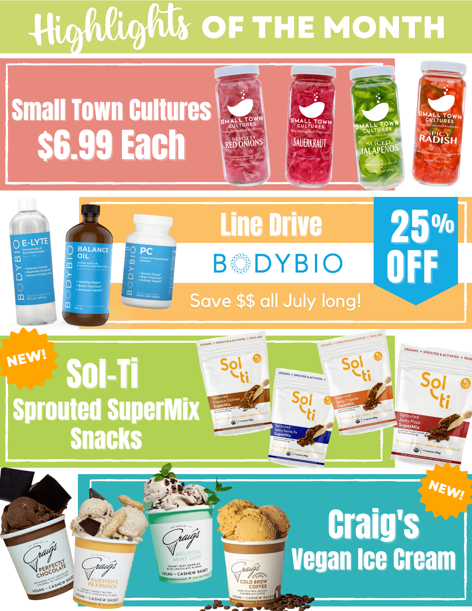 Basil Bandwagon Natural Market Monthly Sales Flyer