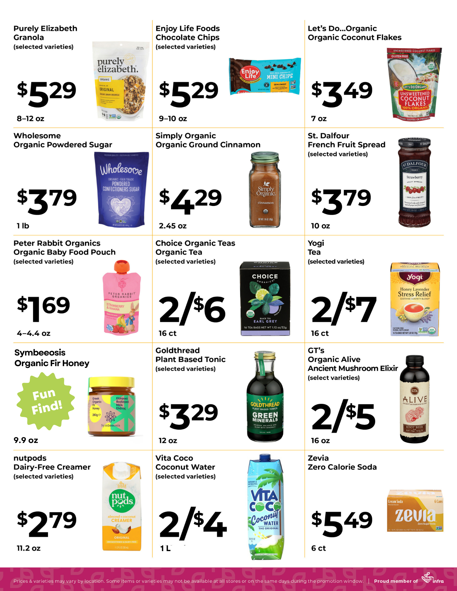 Basil Bandwagon Natural Market Monthly Sales Flyer