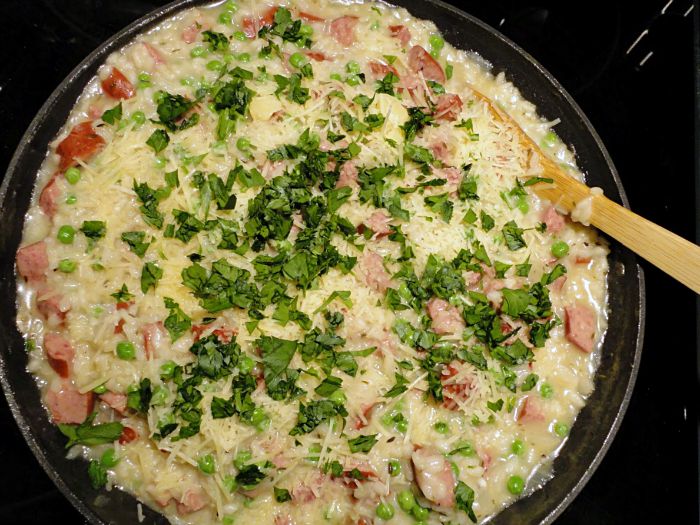 Risotto Recipe Week Sausage Risotto for a Busy Weeknight Basilmomma