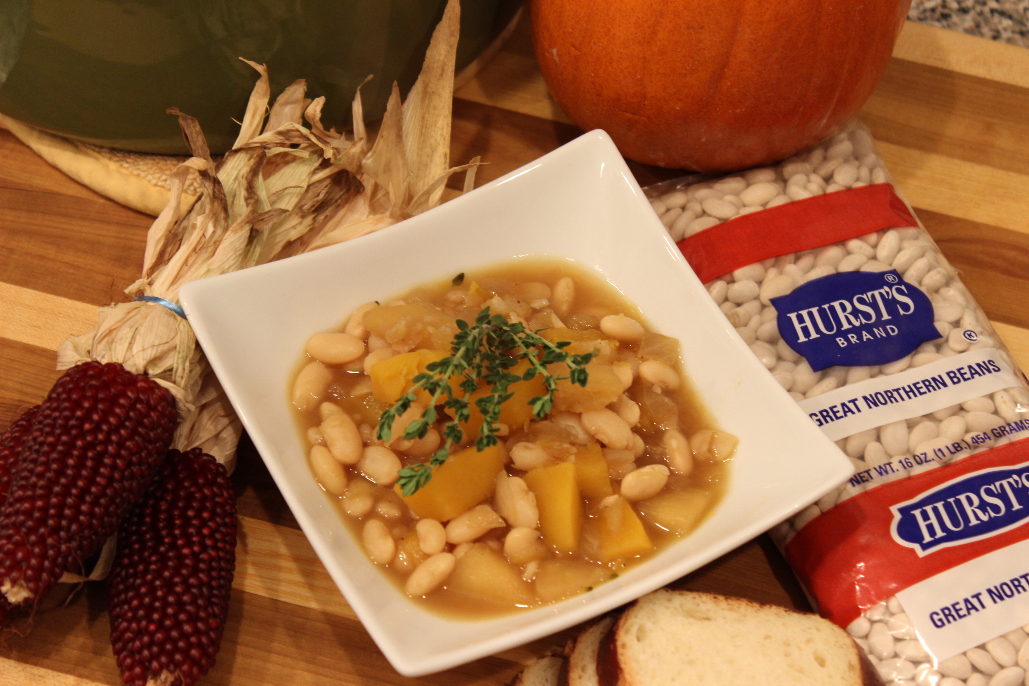 Great Northern Bean Pumpkin Apple Stew Basilmomma