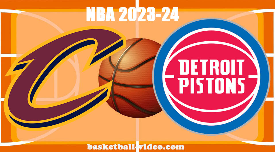 Cleveland Cavaliers vs Detroit Pistons Dec 2, 2023 NBA Full Game Replay