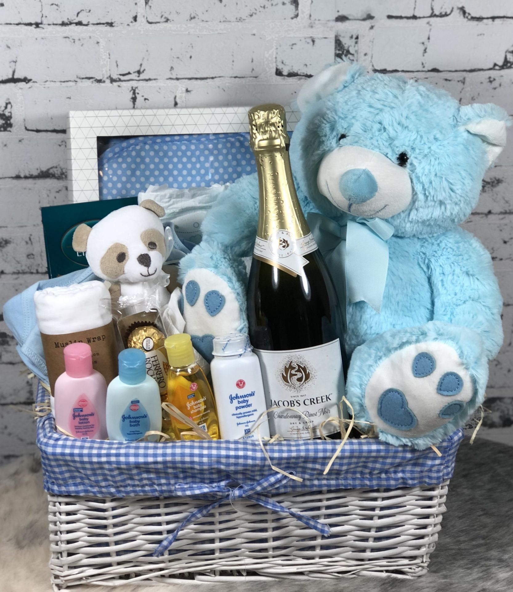 Bountiful Baby Gift Basket Blue