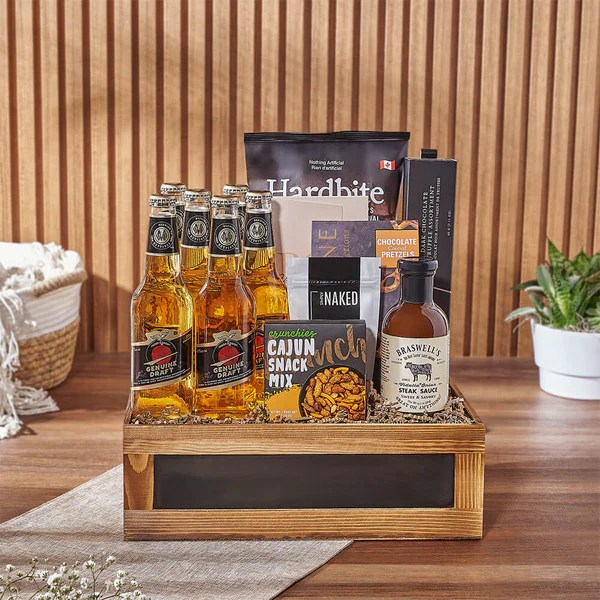 Beer & Total Snacking Crate Beer gift baskets Canada Delivery