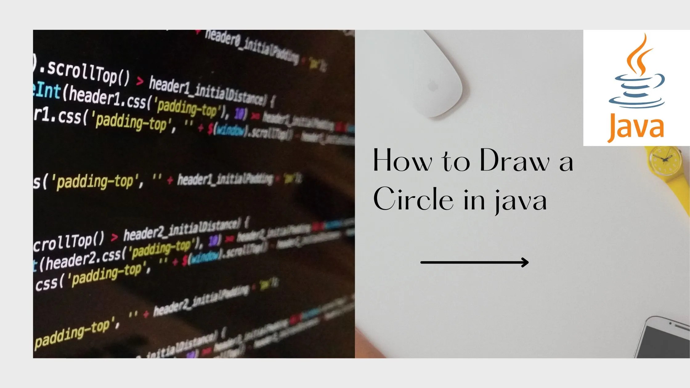 How to Draw a Circle in java Bassam Rubaye