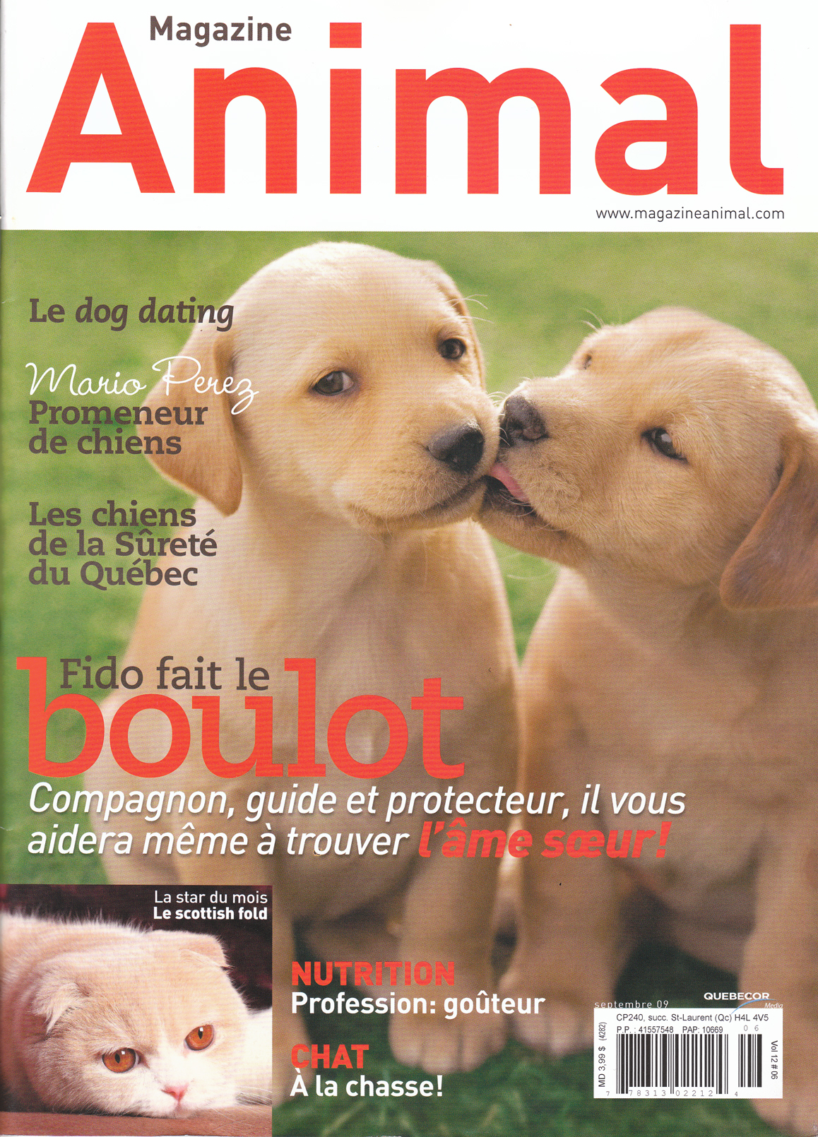 nos hounds dans le magazine Animal