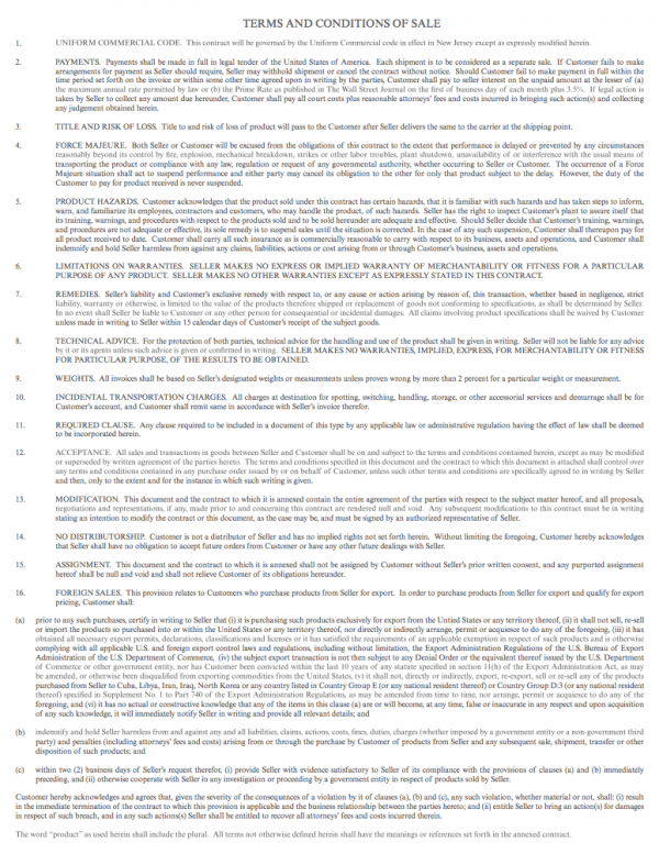 SC Terms Basstech International