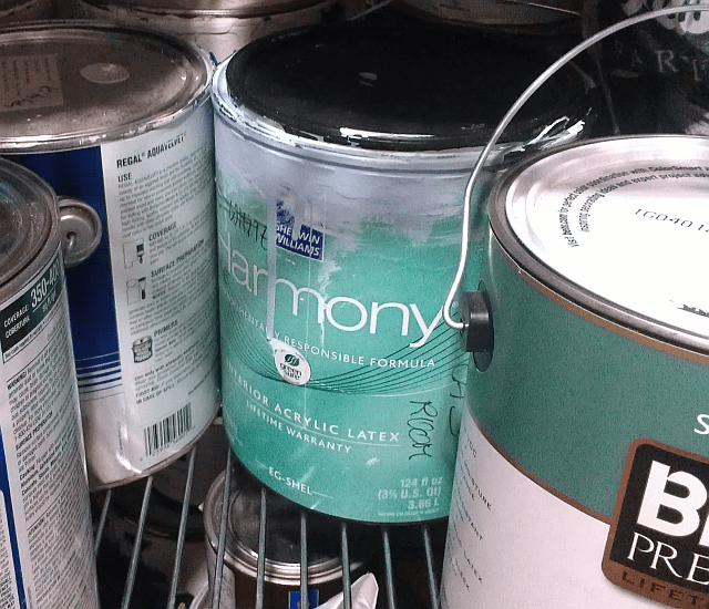 Recycle unused paint this is your chance to get rid of it