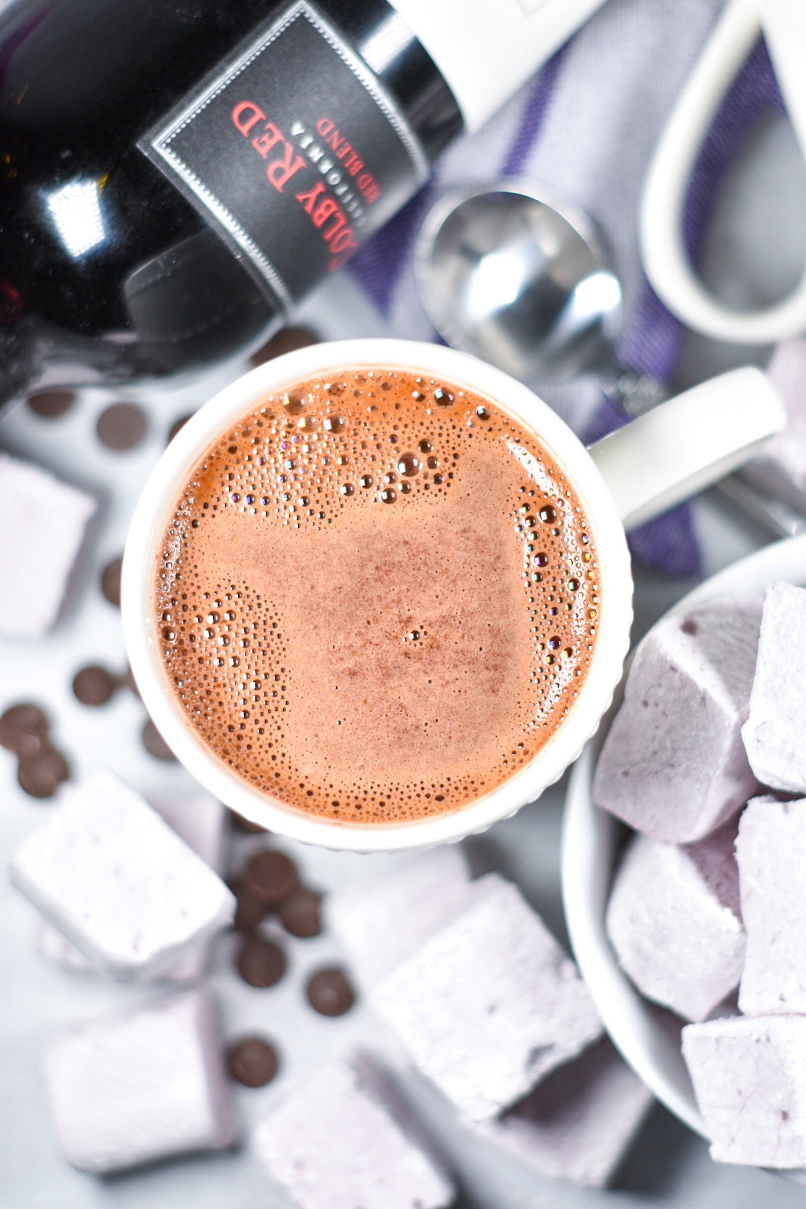 Red Wine Hot Chocolate • baste cut fold