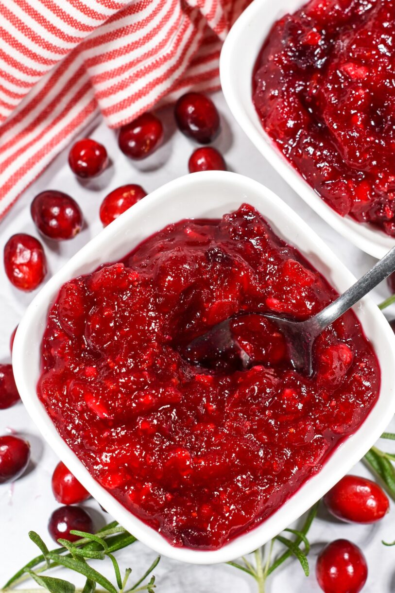 Cranberry Compote • baste cut fold