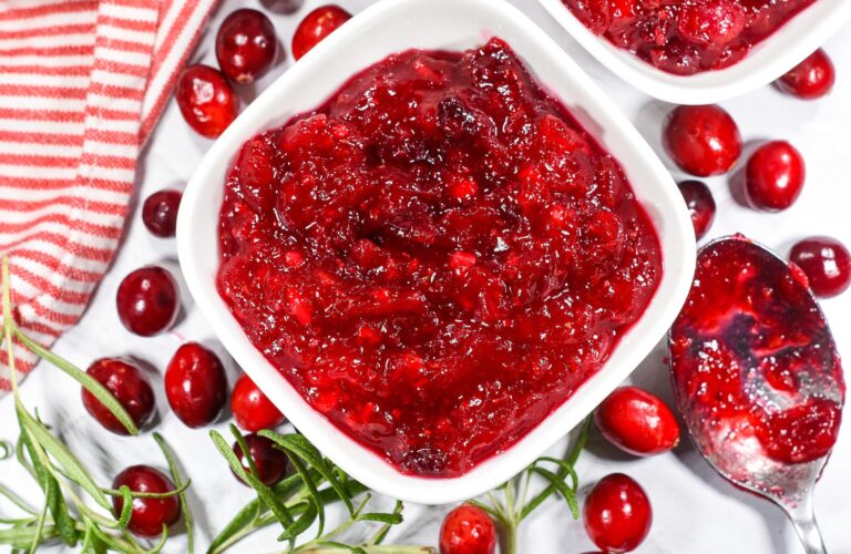 Cranberry Compote • baste cut fold