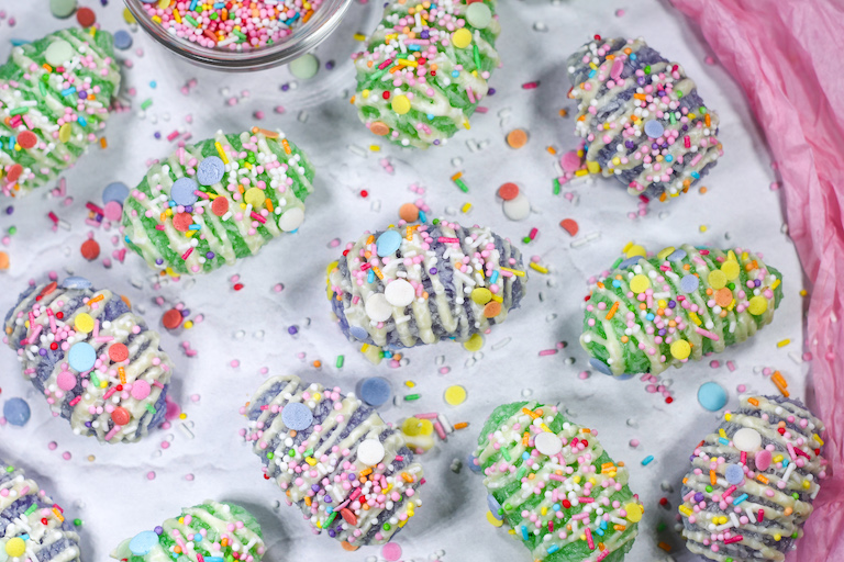 Easy Coconut Eggs Recipe for Easter • baste cut fold