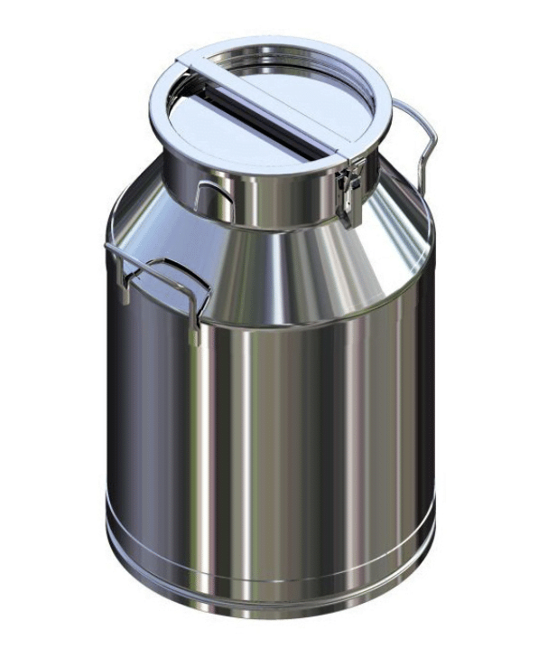 K55668F Heavy Duty Stainless Steel Milk Can Basterfield