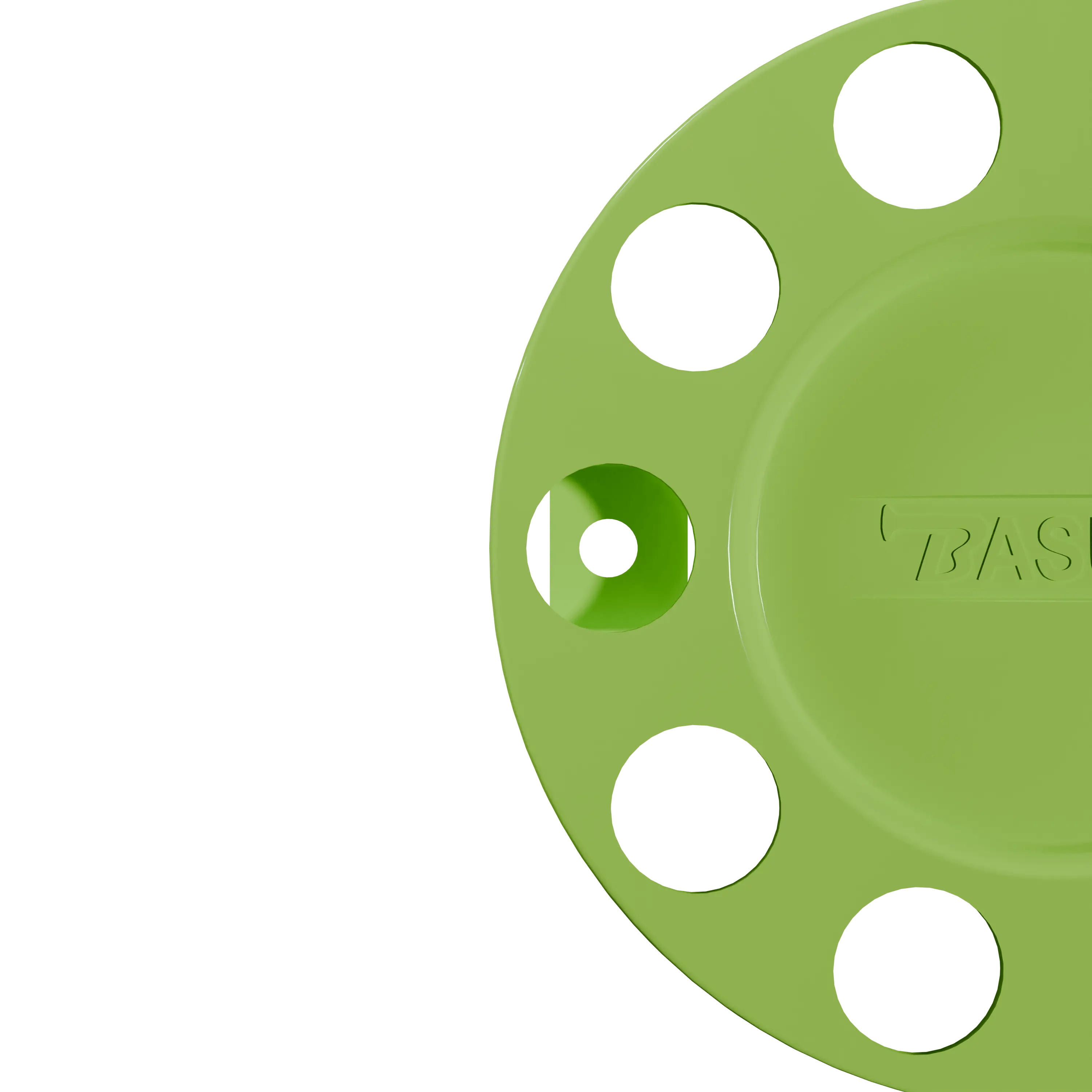 CLOSE CENTER WHEEL TRIM 10 STUD NEON 22MM