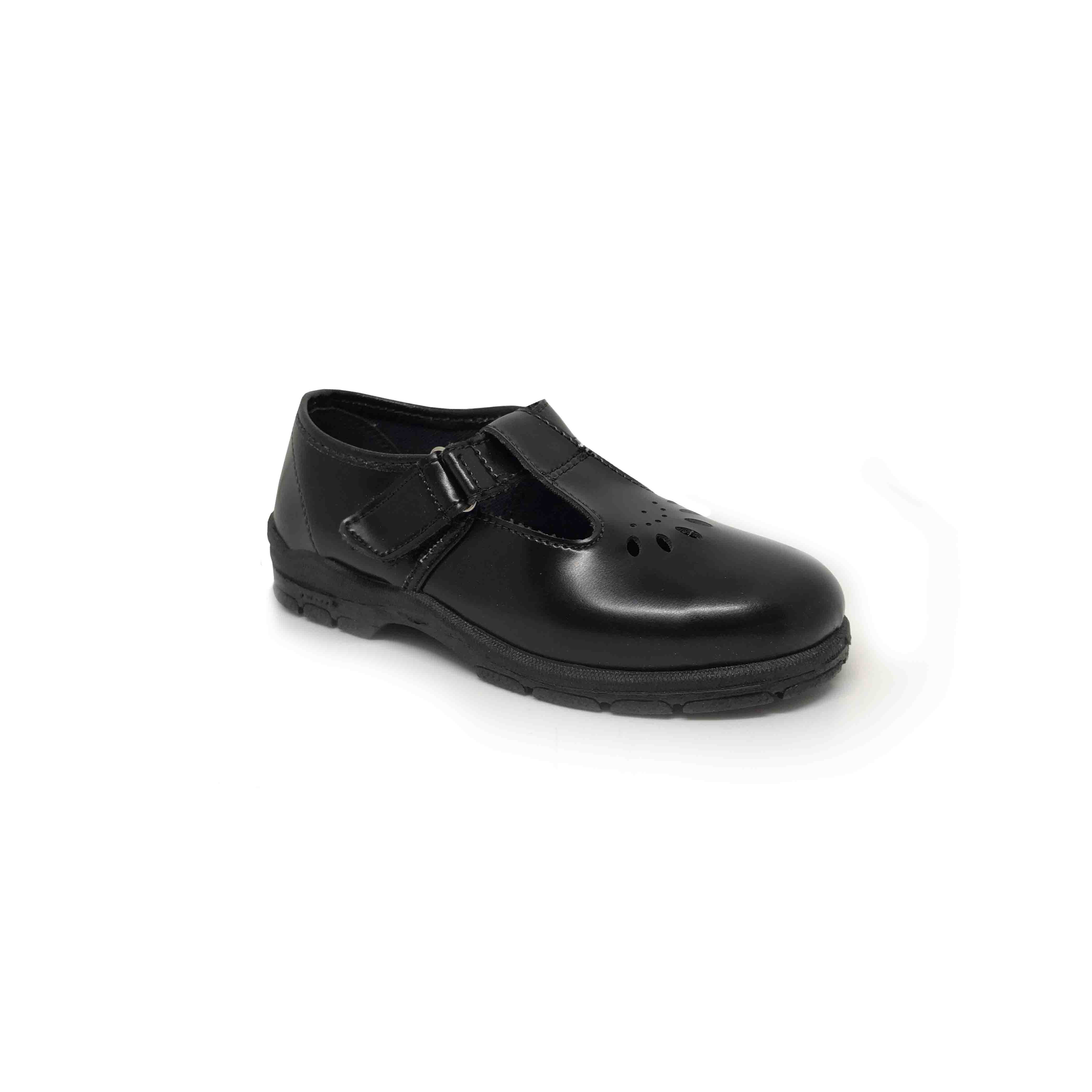 Bfirst Black Girls School Shoes Sanny T Bar bata.lk