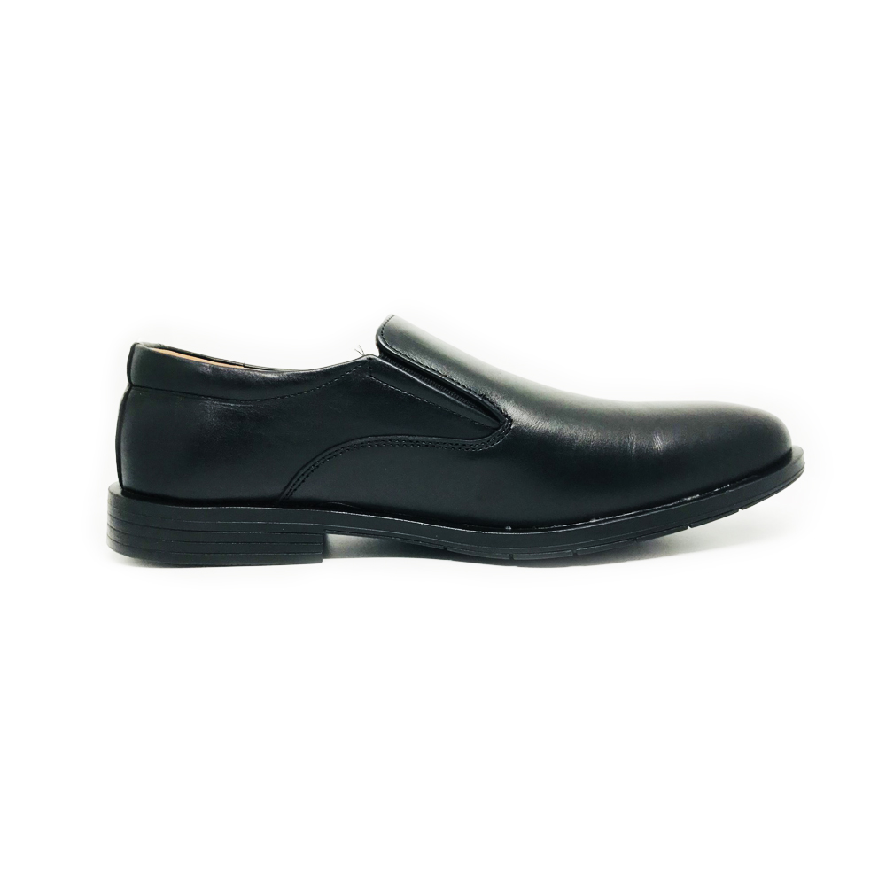 Bata Leather Mens Black formal slip on shoes Liverpool Plain bata.lk