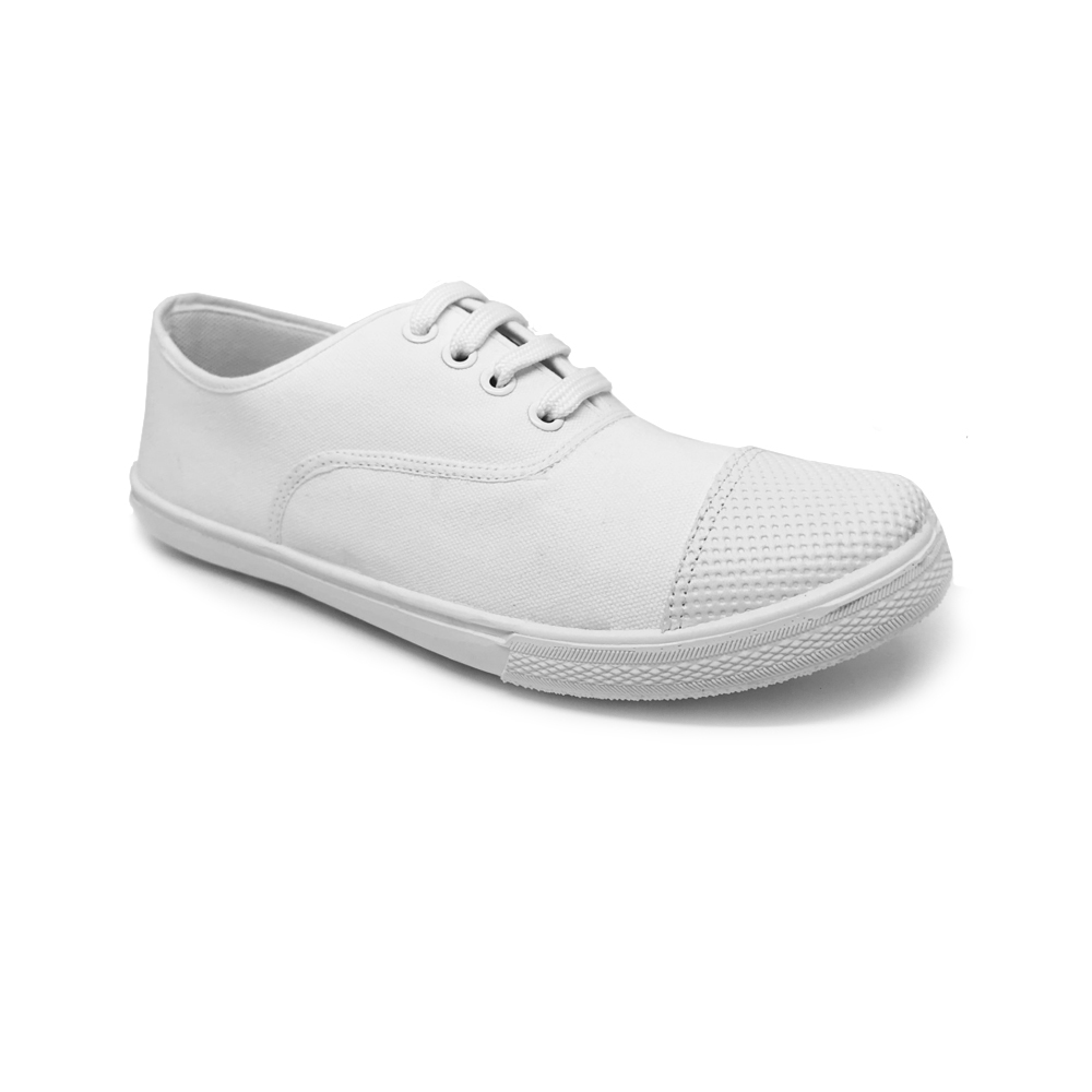 Bata Textile White Canvas Shoes Wisdom bata.lk
