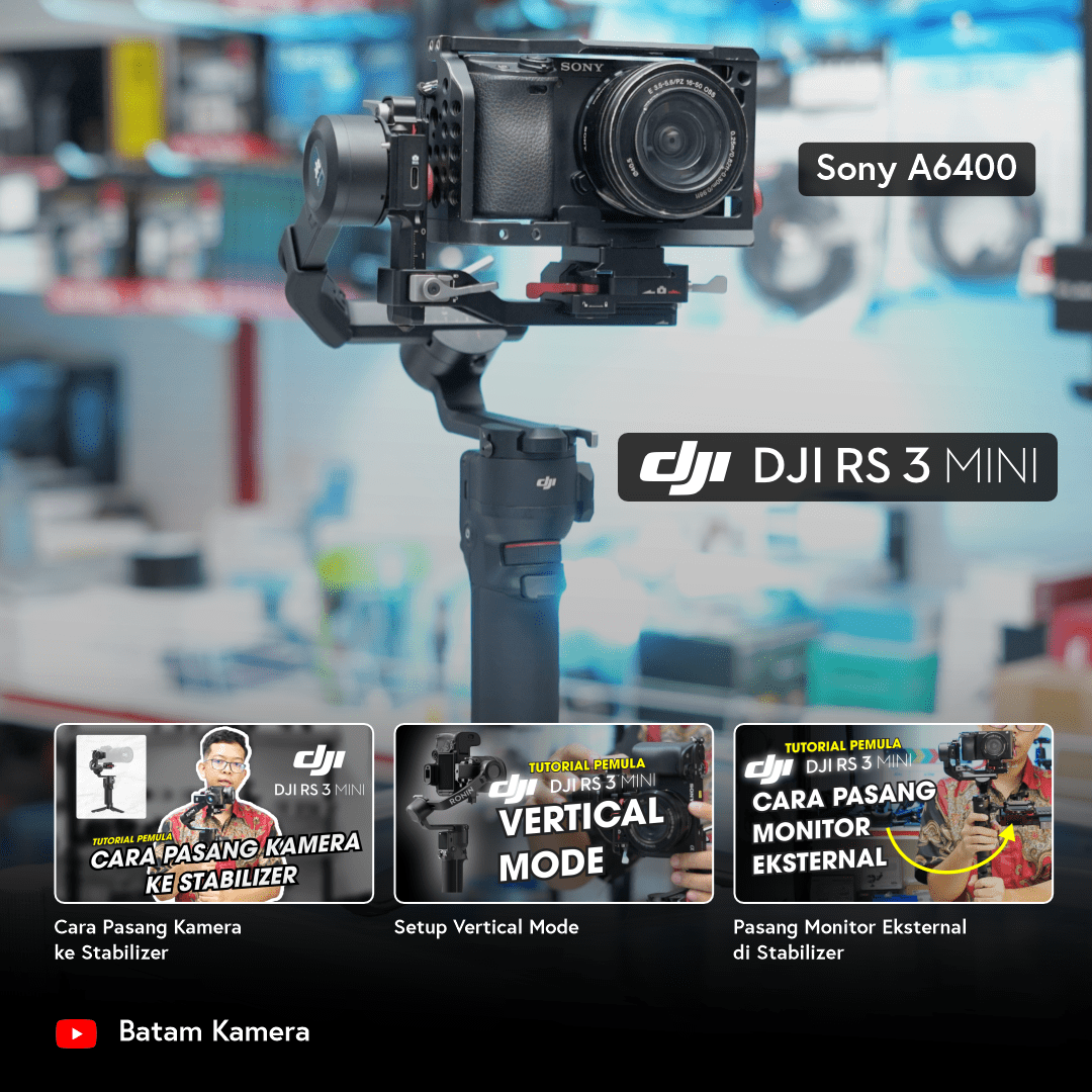 Tutorial DJI RS 3 Mini Gimbal Stabilizer Kamera Indonesia