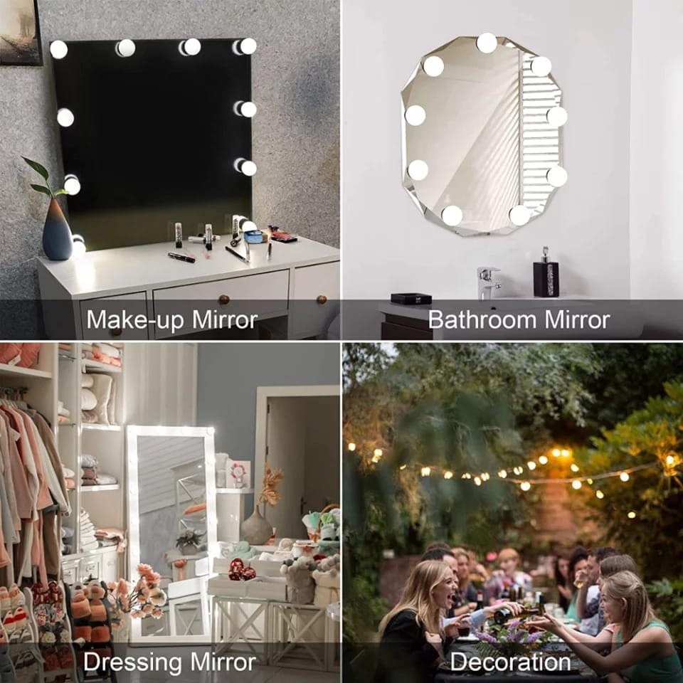 10 LED Vanity Mirror Lights Set Bataviastore