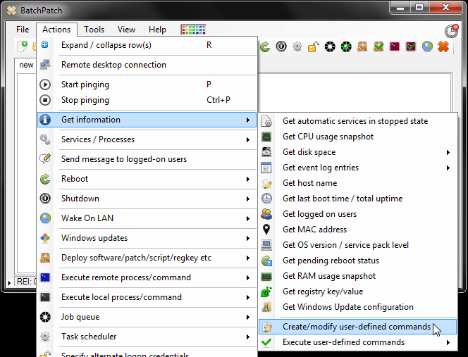 How to HardCode Your Own Custom Commands in the BatchPatch Actions Menu