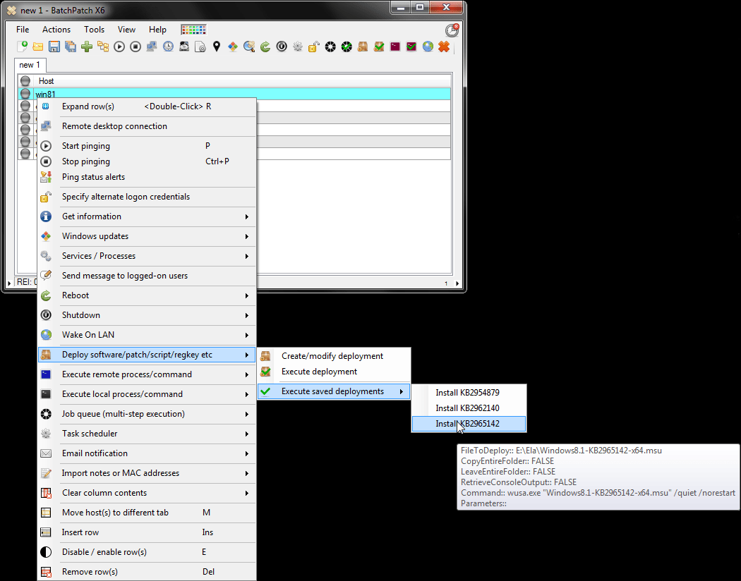 Remotely Deploy a Standalone .MSU Update to Multiple Computers