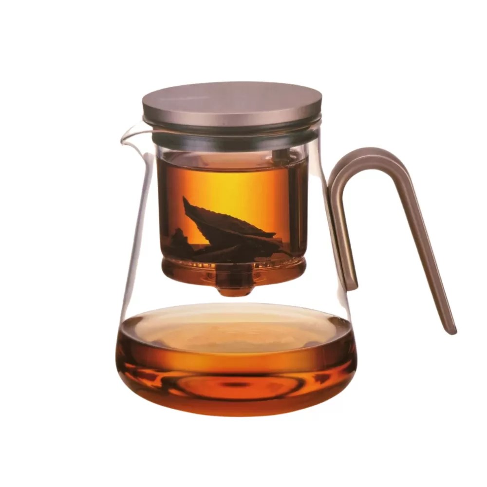 Samadoyo Glass Gong Fu Teapot with Aluminium Lid 800ml (NEW) Batch