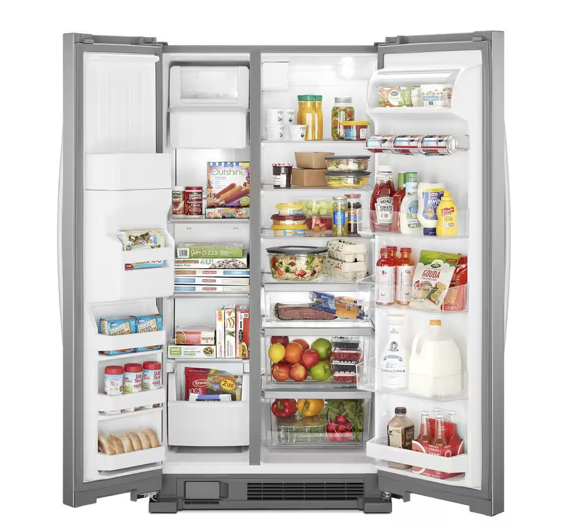 Whirlpool WRS325SDHZ FRSS 25cuft SidebySide Refrigerator w/Ice & H2O