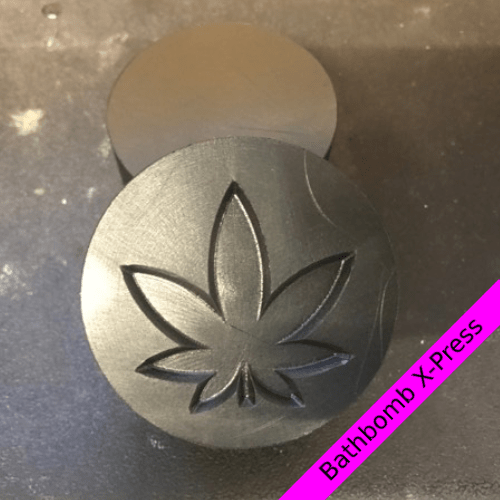 2.5″ Pot Leaf Mold HDPE Bath Bomb XPress Bath Bomb Presses and Molds