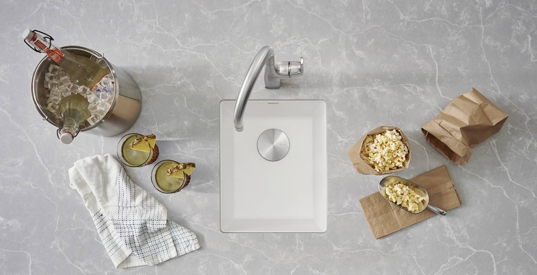 Blanco Bar Sink Stellar U Bar 401029 at Bath Emporium Toronto, Ontario