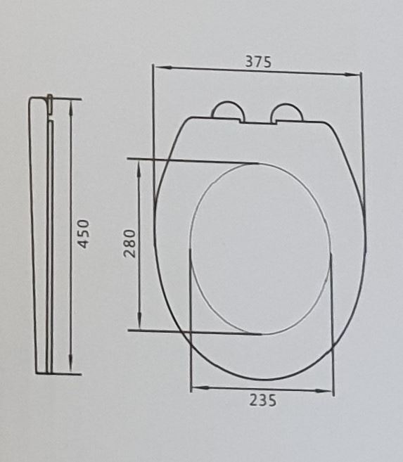 DOM80005 UNIVERSAL SOFT CLOSE QUICK RELEASE TOILET SEAT BathLine