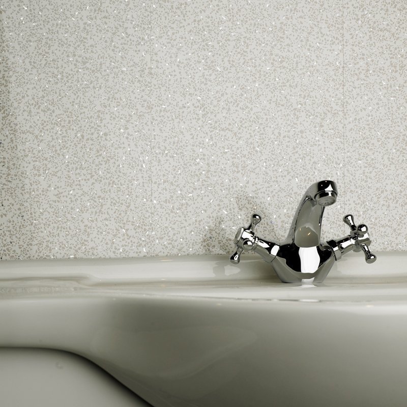 White Sparkle Wall Cladding Bathroom Cladding Direct