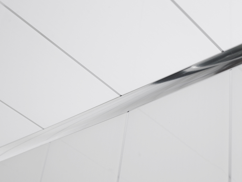 Pvc Ceiling Cladding Edge Trim / Bathroom & Kitchen Cladding Aqua PVC