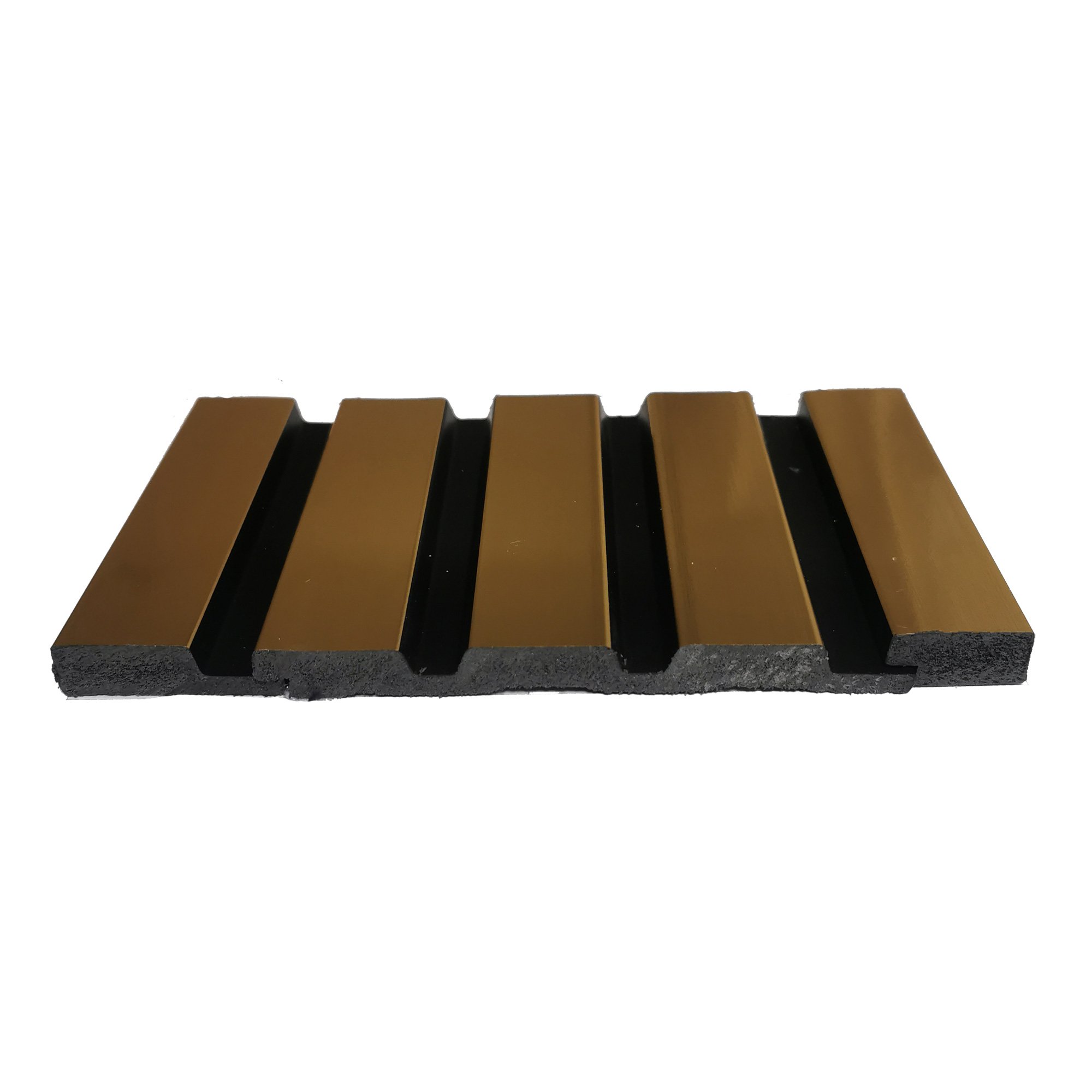 Sulcado Slat Wall Cladding Panel (122mm) Gold Metallic (Large