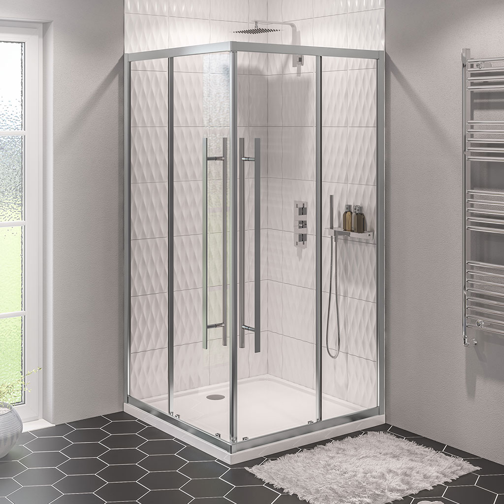 Vantage 2000 900 x 900 Corner Entry Shower Enclosure Bathroom Deal