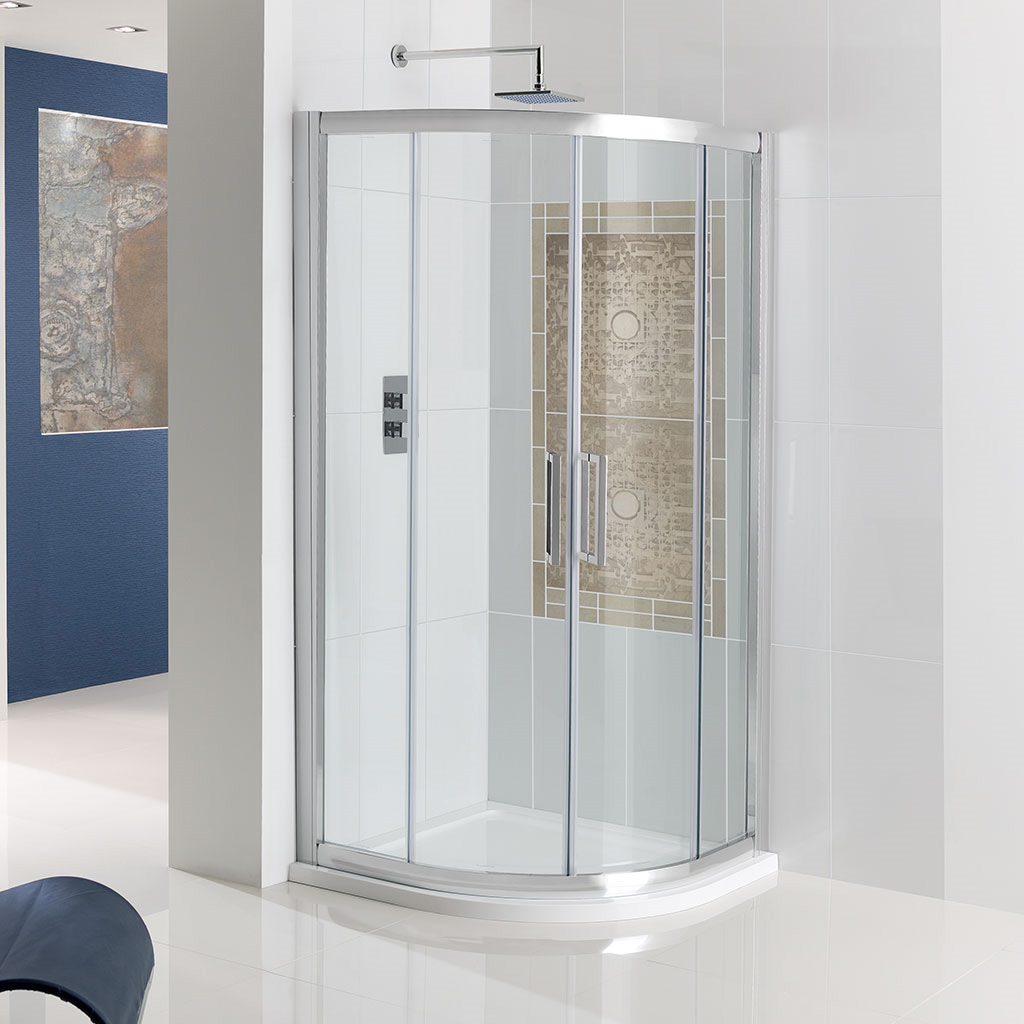 Corniche Easy Clean Quadrant Shower Door Bathroom Deal