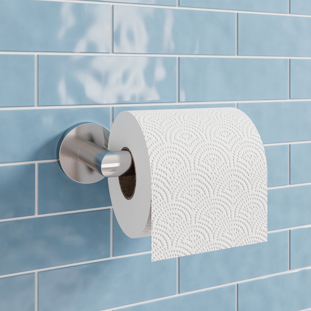 Melbourne Chrome Wall Mounted Bathroom Toilet Roll Holder Bathroom Point