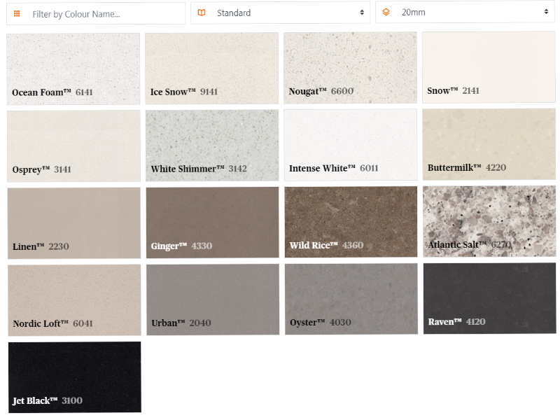 Caesarstone Vanity tops Bathroom Products Are Us