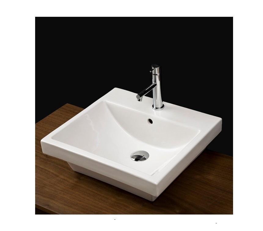 19.5" Lacava Piazza Wall Mount SinkOptional Shroud & Pedestal avail