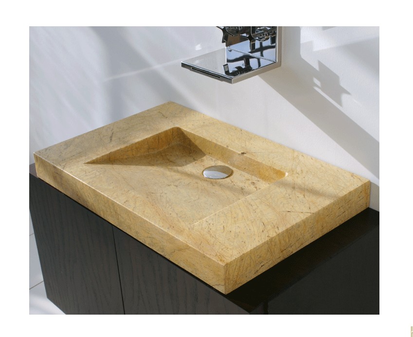 27.5" Lacava Stone Vessel Sink ST001 Bathroom Vanities and More