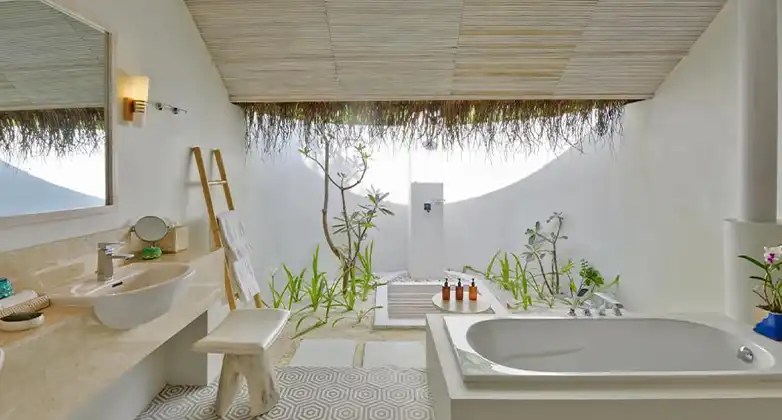 what is partially open bathroom