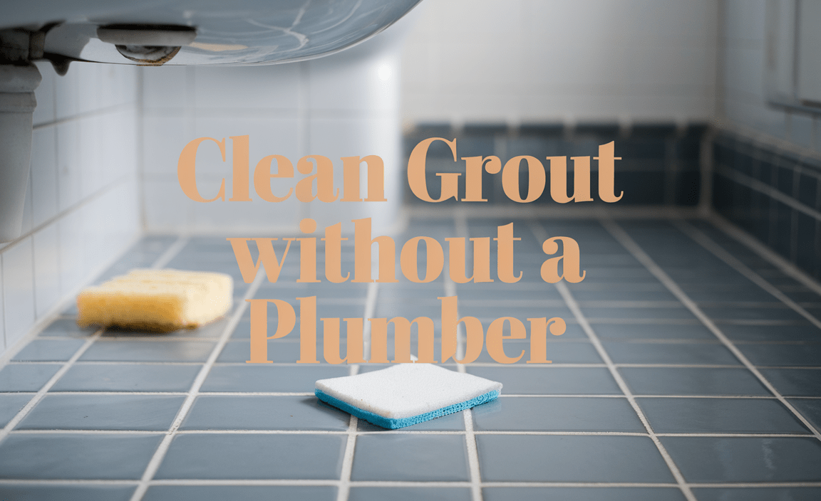 Clean Grout Without A Plumber
