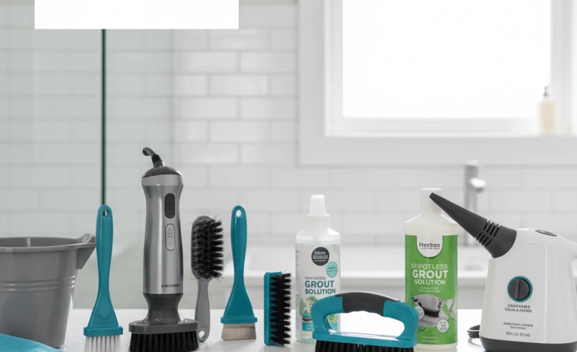 Essential Tools for Unclogging Grout