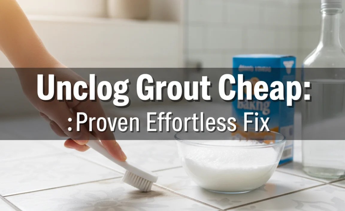 Unclog Grout Cheap: Proven Effortless Fix