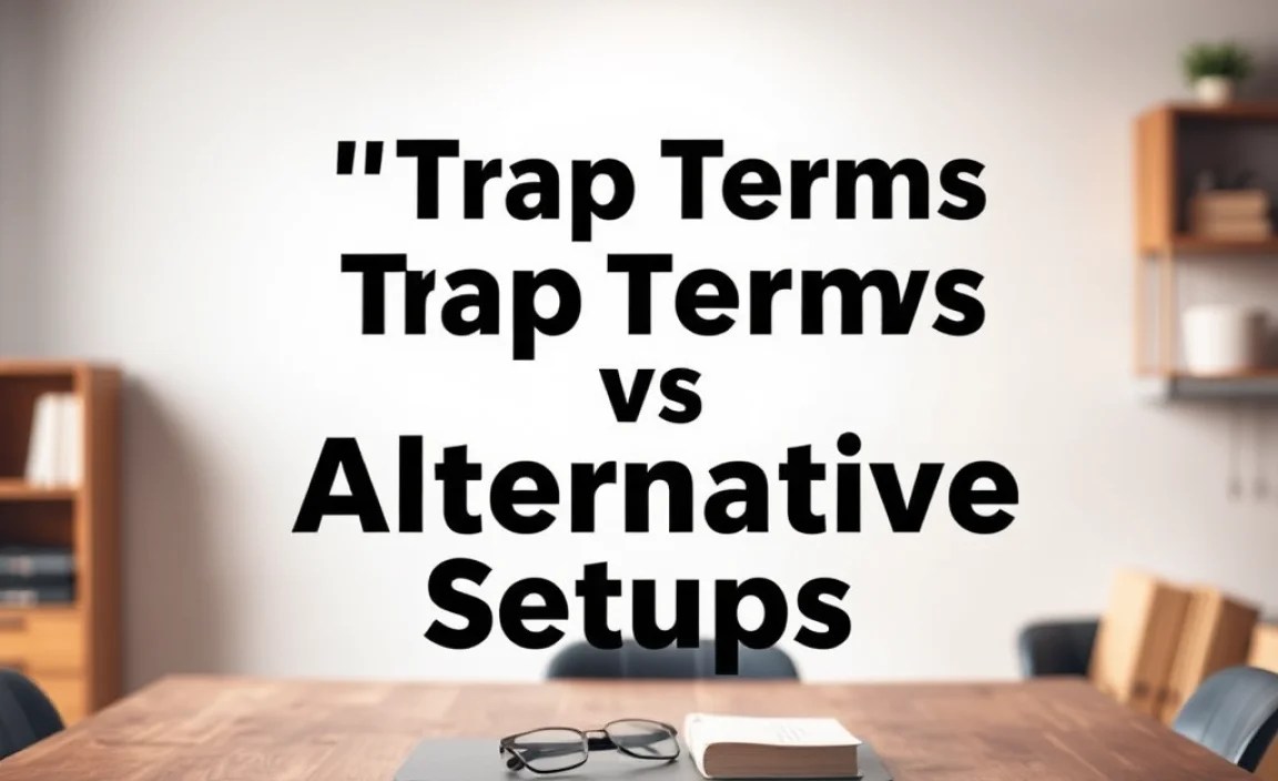 “Trap Terms” vs. “Alternative Setups”: Decoding the Jargon