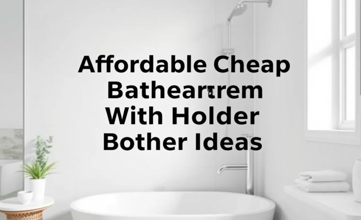 Affordable Bathroom Accessories With Holder Options