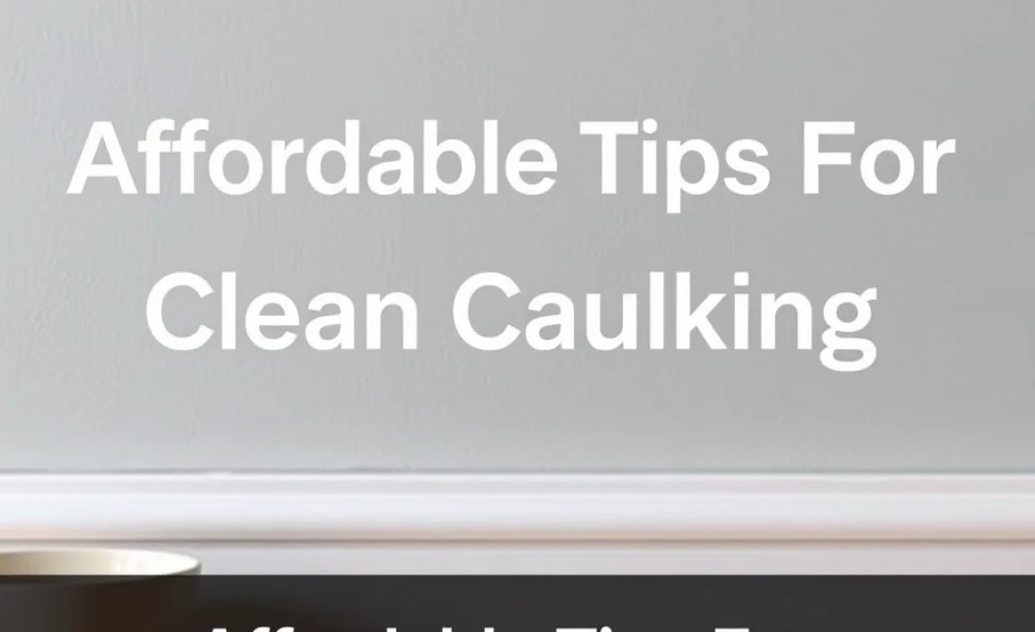 Affordable Tips for Applying New Caulk